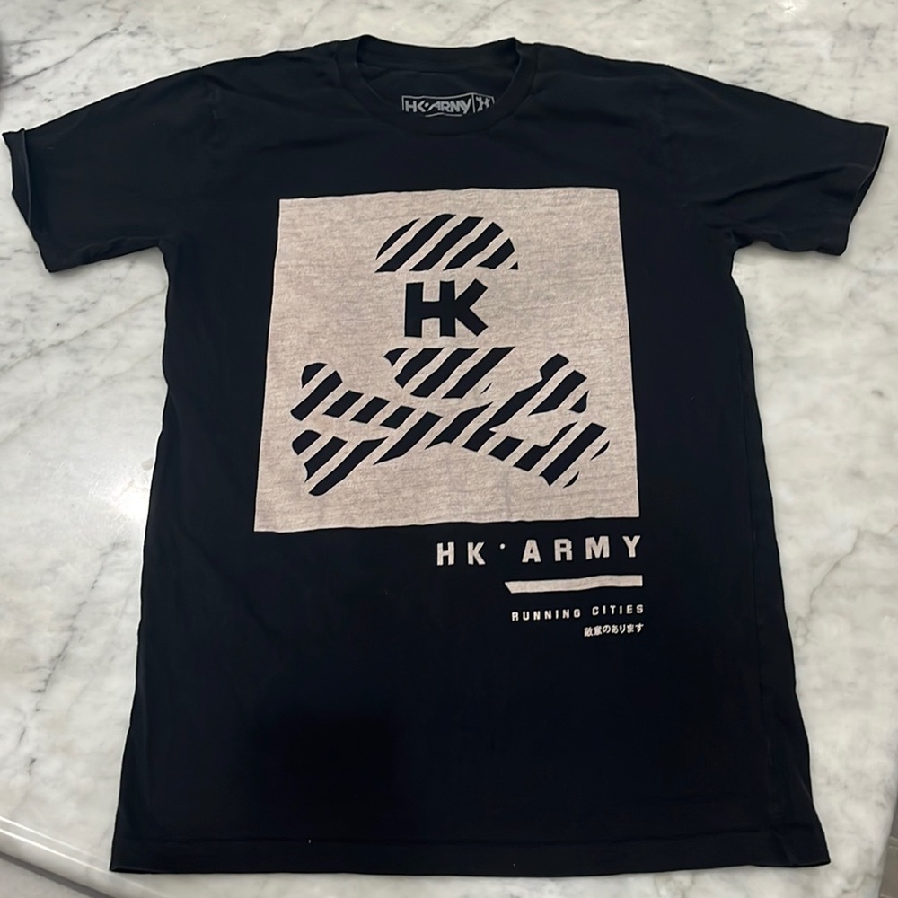 HK Army Black tee medium paintball